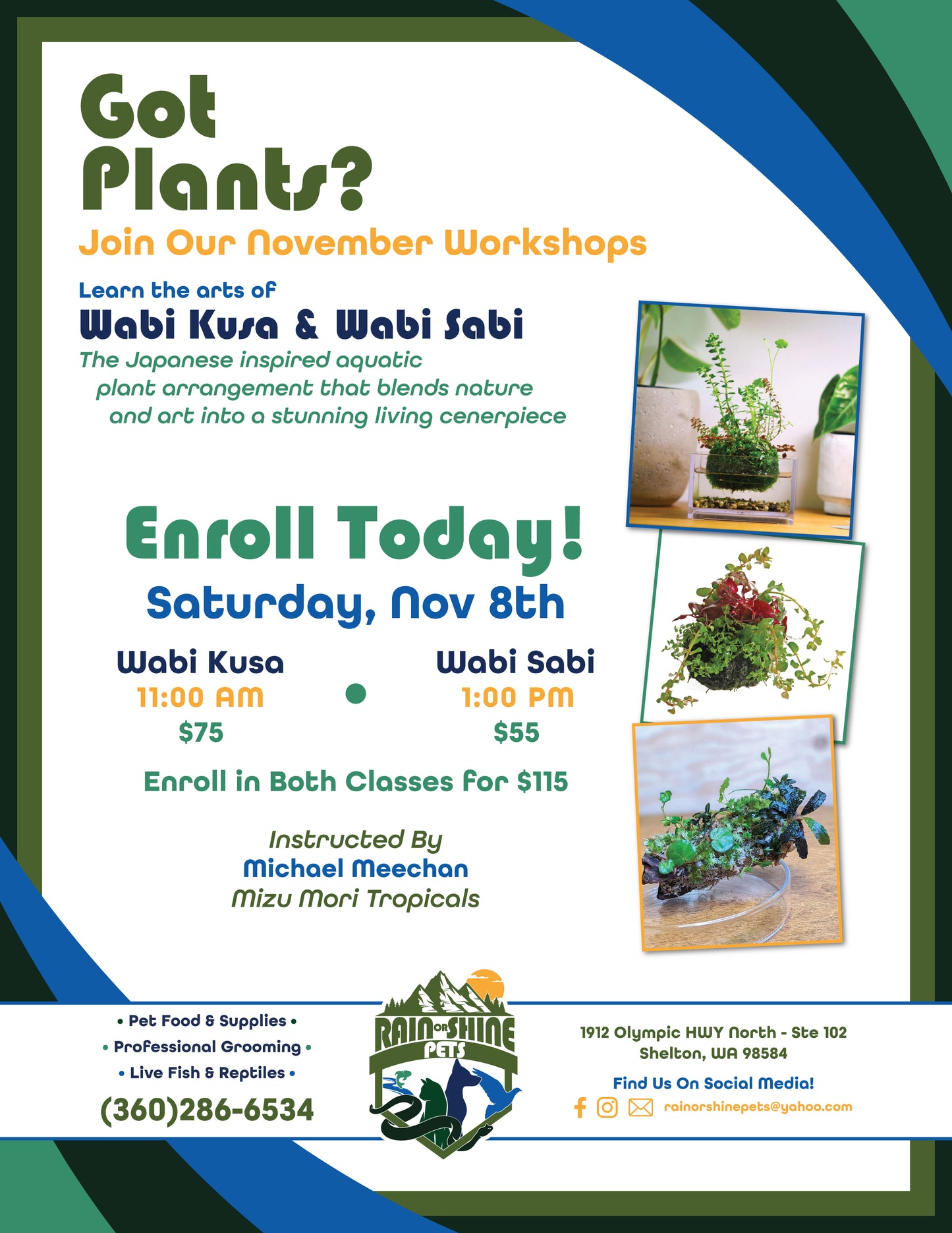 Wabi Kusa and Wabi Sabi Workshops